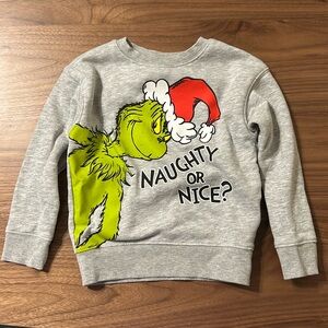 Carters The Grinch pullover sweater Size 4T Fun Festive